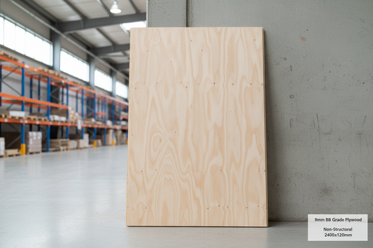 9mm BB Non-Structural Plywood Sheet 2400x1200mm